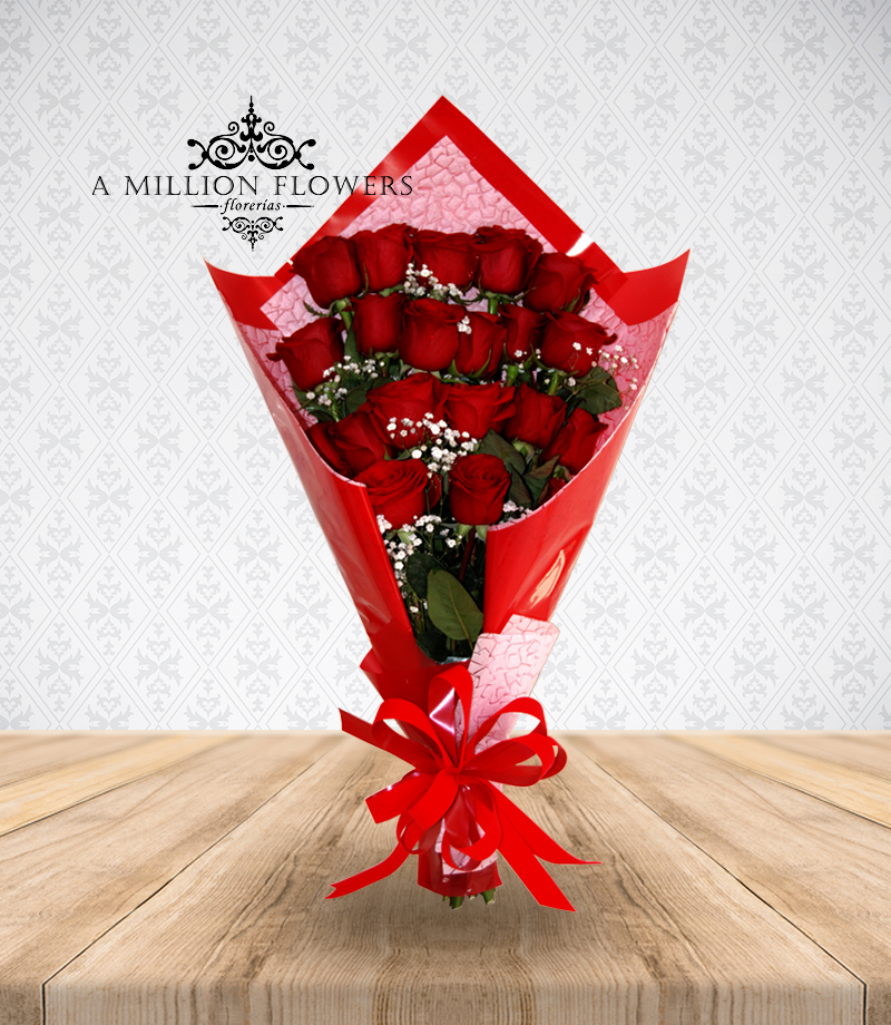 Ramo de rosas rojas