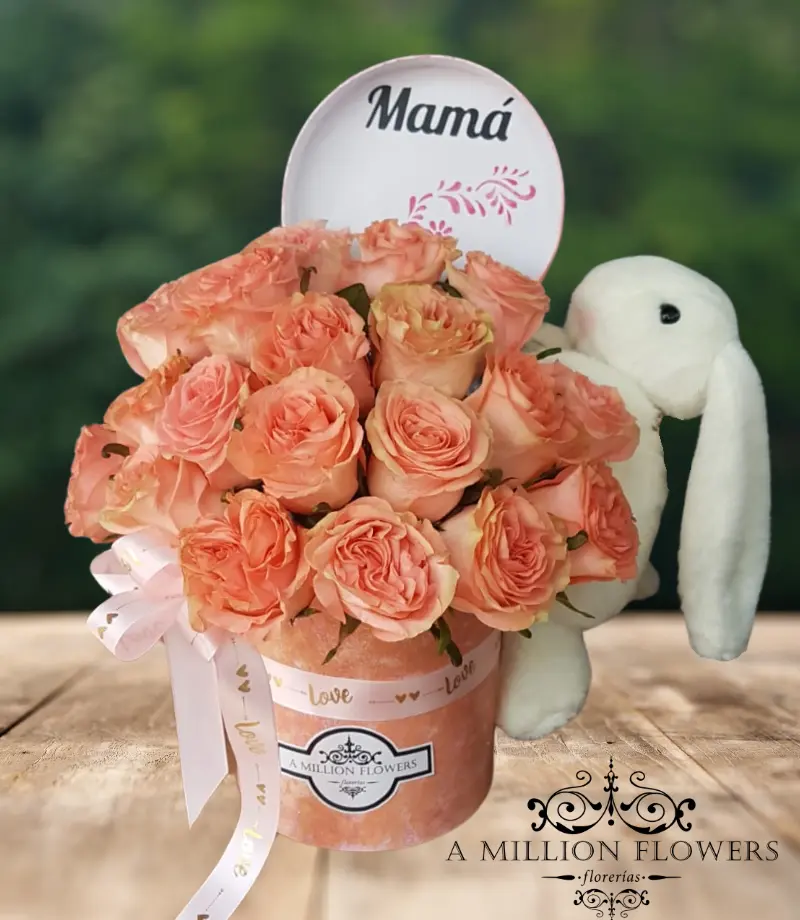 Arreglo Floral Rosé Rabbit